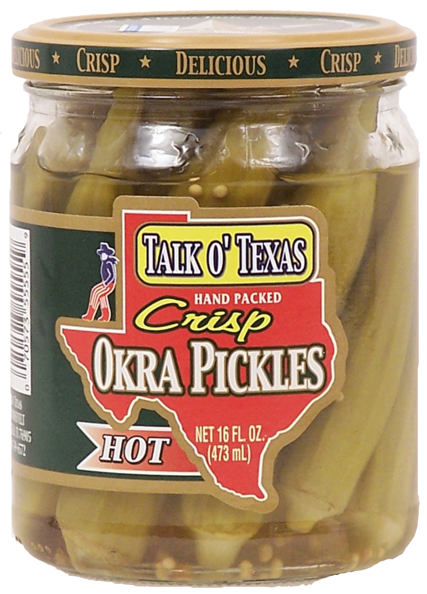 Talk Of Texas  hand picked crisp okra pickles hot Full-Size Picture